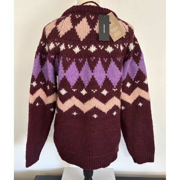 Vero Moda Fair Isle Sweater Womens L Nwt Nordic - Picture 6 of 10